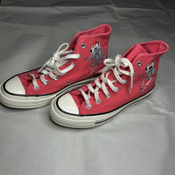 Converse Chuck 70 High ‘Dia de los muertos” pink color way - Picture 3 of 7